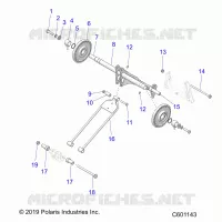SUSPENSION, REAR TORQUE ARM