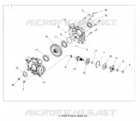 DRIVE TRAIN, REAR GEARCASE INTERNALS