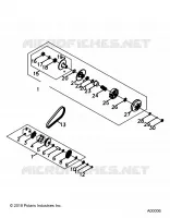 DRIVE TRAIN, PRIMARY  AND SECONDARY CLUTCHS