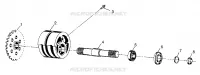 FRONT TIGHTENER MAGNUM 6X6 W97AE42A AND SWEDISH MAGNUM 6X6 S97AE42E (4940754075B005)