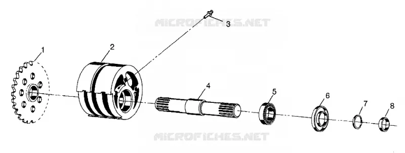 FRONT TIGHTENER MAGNUM 6X6 W97AE42A AND SWEDISH MAGNUM 6X6 S97AE42E (4940754075B005)