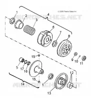 DRIVE TRAIN, SECONDARY CLUTCH