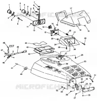 HOOD ASSEMBLY 600 XCR 0941667 (4927092709005A)