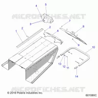 BODY, BUMPER, REAR, SNOWFLAP AND TAILLIGHT COVER