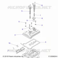 ENGINE, THROTTLE BODY AND VALVE COVER