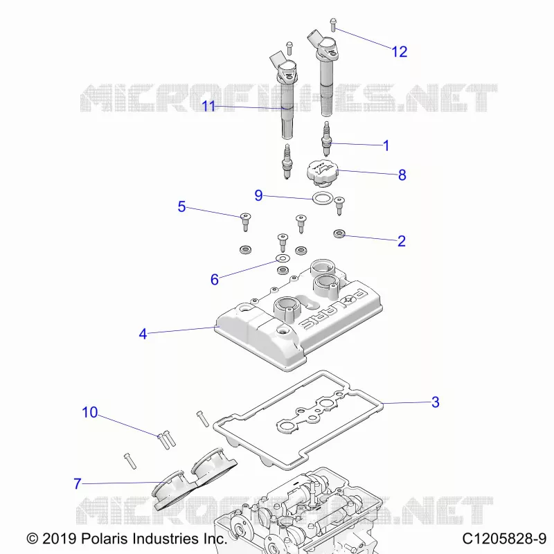 ENGINE, THROTTLE BODY AND VALVE COVER
