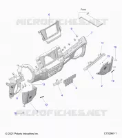 DASHBOARD LOWER, RIDE COMMAND