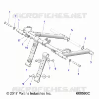 SUSPENSION, FRONT TORQUE ARM
