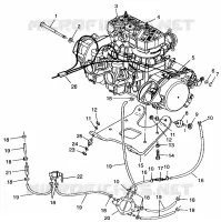 ENGINE MOUNTING 700 RMK 0970966, 700 SKS 0970566  AND EUROPEAN 700 SKS E970 (4938573857C003)
