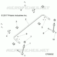 SUSPENSION, FRONT STABILIZER BAR- R21RRZ99A9/AC/AP/AW/B9/BC/BP/BW (C700032)