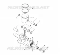 PISTON AND CRANKSHAFT  STARTRAK (4914141414037A)