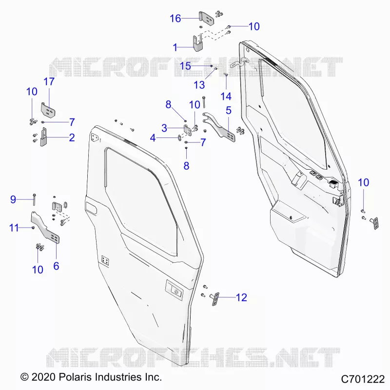 DOORS, FRONT, MOUNTING