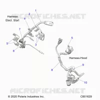 ELECTRICAL, WIRE HARNESS, HOOD, ELEC. START