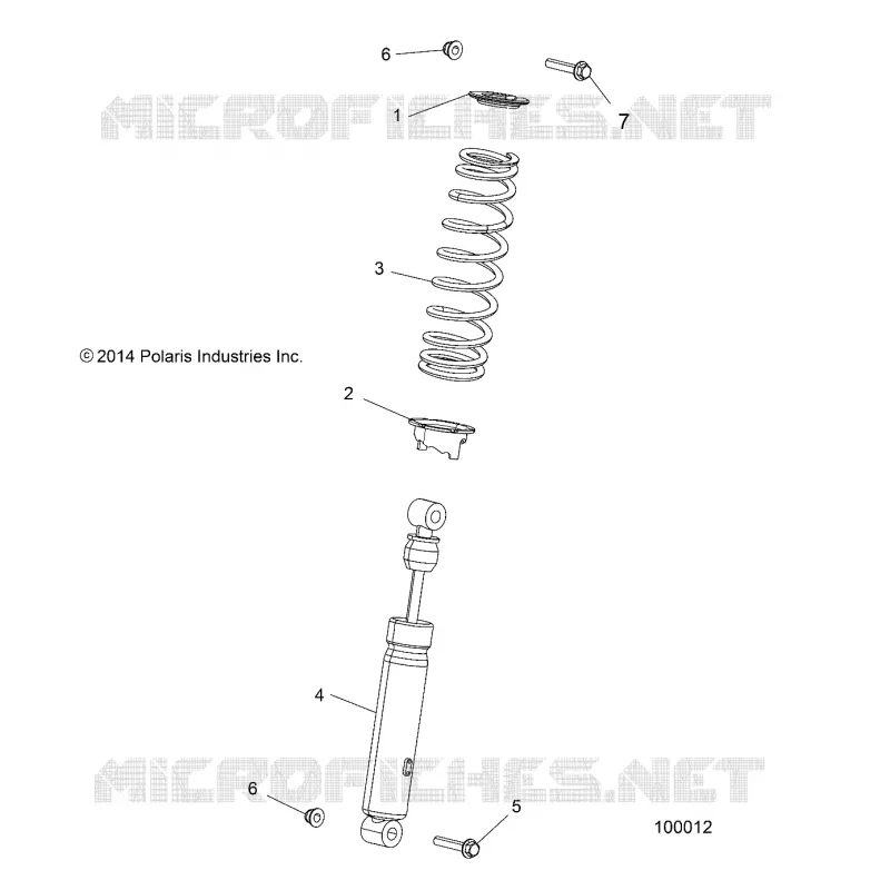 SUSPENSION, FRONT SHOCK