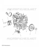 ENGINE, ALTERNATOR, FLYWHEEL AND STARTER MOUNTING