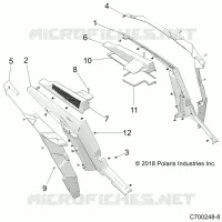 REAR BODYWORK FENDERS AND BEZELS- Z22NAS99CK/FK (C700248-8)
