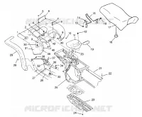 REAR CAB   SEAT XPRESS 300 W969530 AND XPRESS 400 W969540 (4935923592A007)