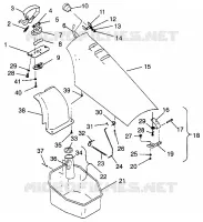 FRONT STORAGE COMPARTMENT SLT 700 B964166 AND  INTL. SLT 700 I964166 (4933923392A008)