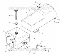 SEAT   GAS TANK ASSEMBLY WIDETRAK GT 0952061 AND  EUROPEAN WIDETRAK GT E9 (4928962896A007)