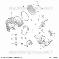ENGINE, THROTTLE BODY AND FUEL RAIL