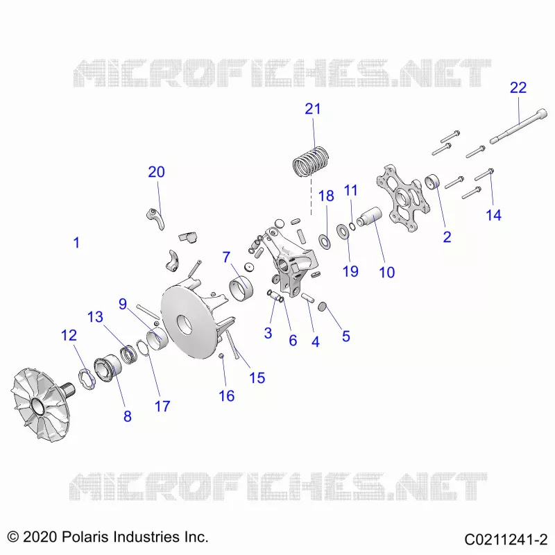 DRIVE TRAIN, PRIMARY CLUTCH
