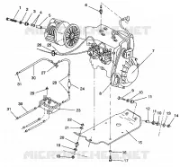 ENGINE MOUNTING TRAIL/0930761 AND  TRAIL DELUXE/0930243 (4923222322029A)
