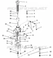 CARBURETOR ULTRA SKS 0960578, EUROPEAN ULTRA SKS E960578, AND ULTRA RMK 096 (4931683168C013)