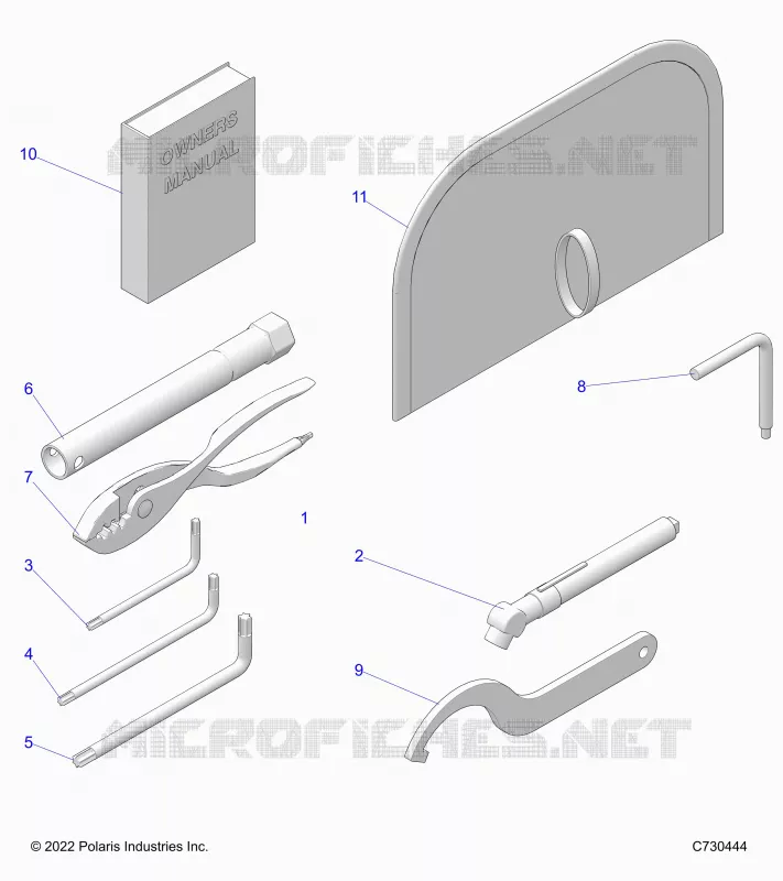 REFERENCES, TOOL KIT AND OWNERS MANUALS -R23MAA57F1/SC1/C9/CK/F1/F9 (C730444)
