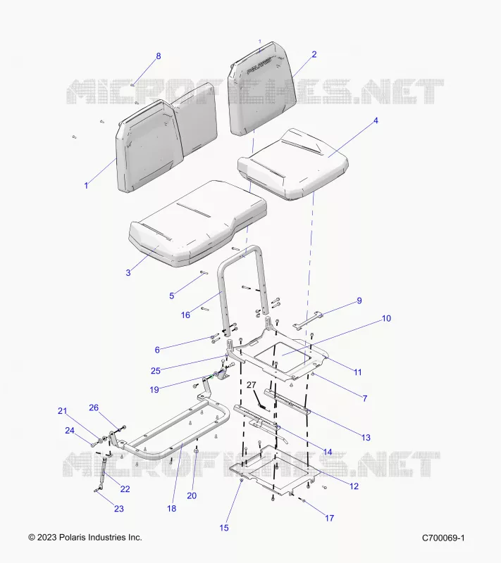 SEAT ASM. AND SLIDER