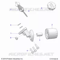 OIL FILTER AND DIPSTICK
