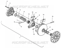 DRIVE CLUTCH 500 EFI SKS 0962574, 500 EFI RMK 0962974, AND EUROPEAN 500 EFI (4931983198C001)