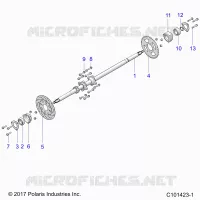 REAR SUSPENSION AXLE