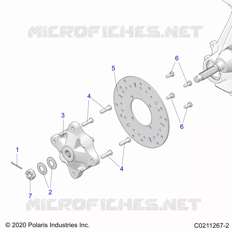 FRONT SUSPENSION HUB AND BRAKE DISC