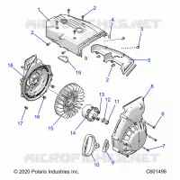 ENGINE, BLOWER HOUSING AND RECOIL STARTER