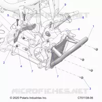 CHASSIS, MOUNTING, FRONT GEARCASE AND BUMPER MOUNTING