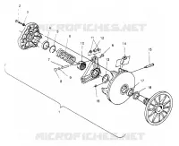 DRIVE CLUTCH ASSEMBLY  440 XCR SP X951660 (4932833283C001)
