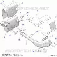 ENGINE, EXHAUST SYSTEM
