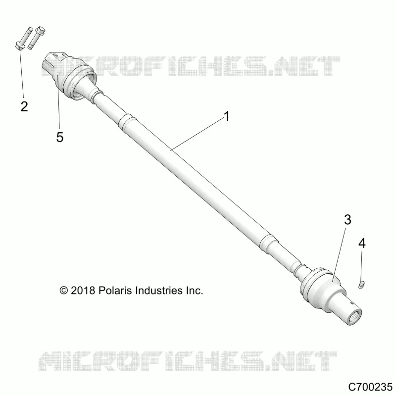 DRIVE TRAIN, REAR PROP SHAFT