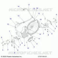 DRIVE TRAIN, GEARCASE, MAIN, MOUNTING