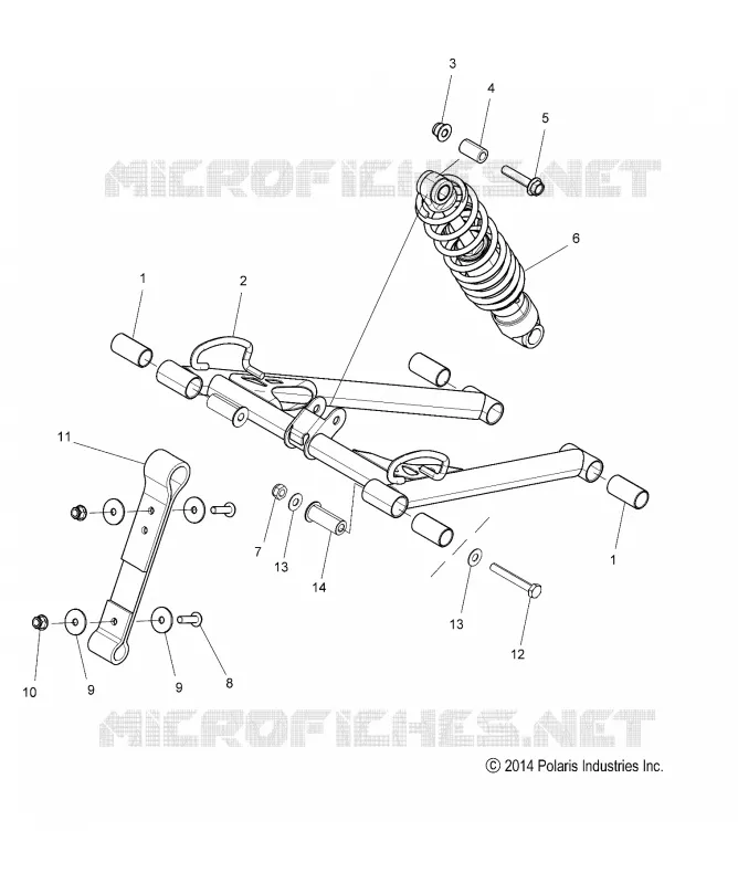 SUSPENSION, FRONT TORQUE ARM
