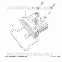 ENGINE, VALVE COVER