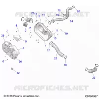 DRIVE TRAIN, CLUTCH COVER AND DUCTING