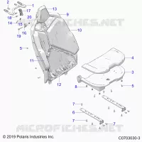 SEAT ASM., REAR, STANDARD -Z22R4E92AD/AJ (C0703030-3)