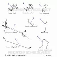 ELECTRICAL, WIRE HARNESSES, HOOD/JUMPERS, GPS