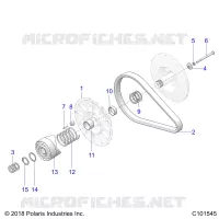 DRIVE TRAIN, SECONDARY CLUTCH