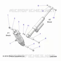 SUSPENSION, SHOCK MOUNTING, REAR SUSP.