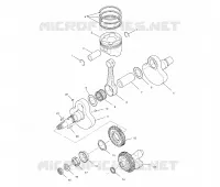 CRANKSHAFT AND PISTON