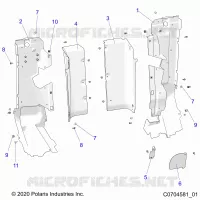 REAR BODYWORK CLOSEOFF, SIDE PANELS