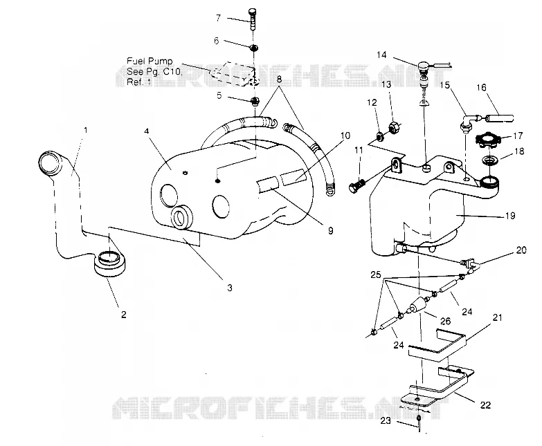 OIL TANK   AIR BOX LITE GT 0953133 AND  EUROPEAN LITE GT E953133 (4928922892C002)