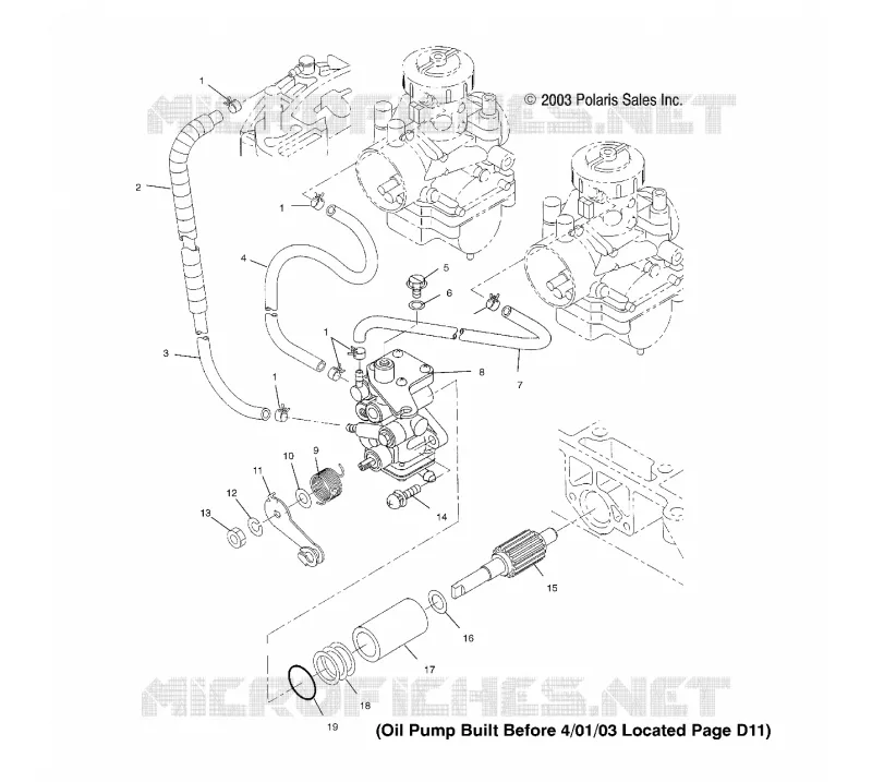 OIL PUMP (3 WAY)(BUILT AFTER 4/01/03)